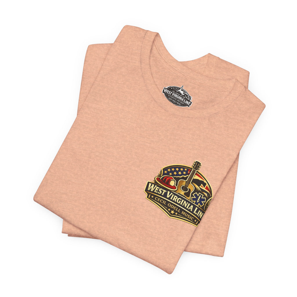 West Virginia Outlaw T-Shirt: Rustic Skull & Guns Country Graphic Tee