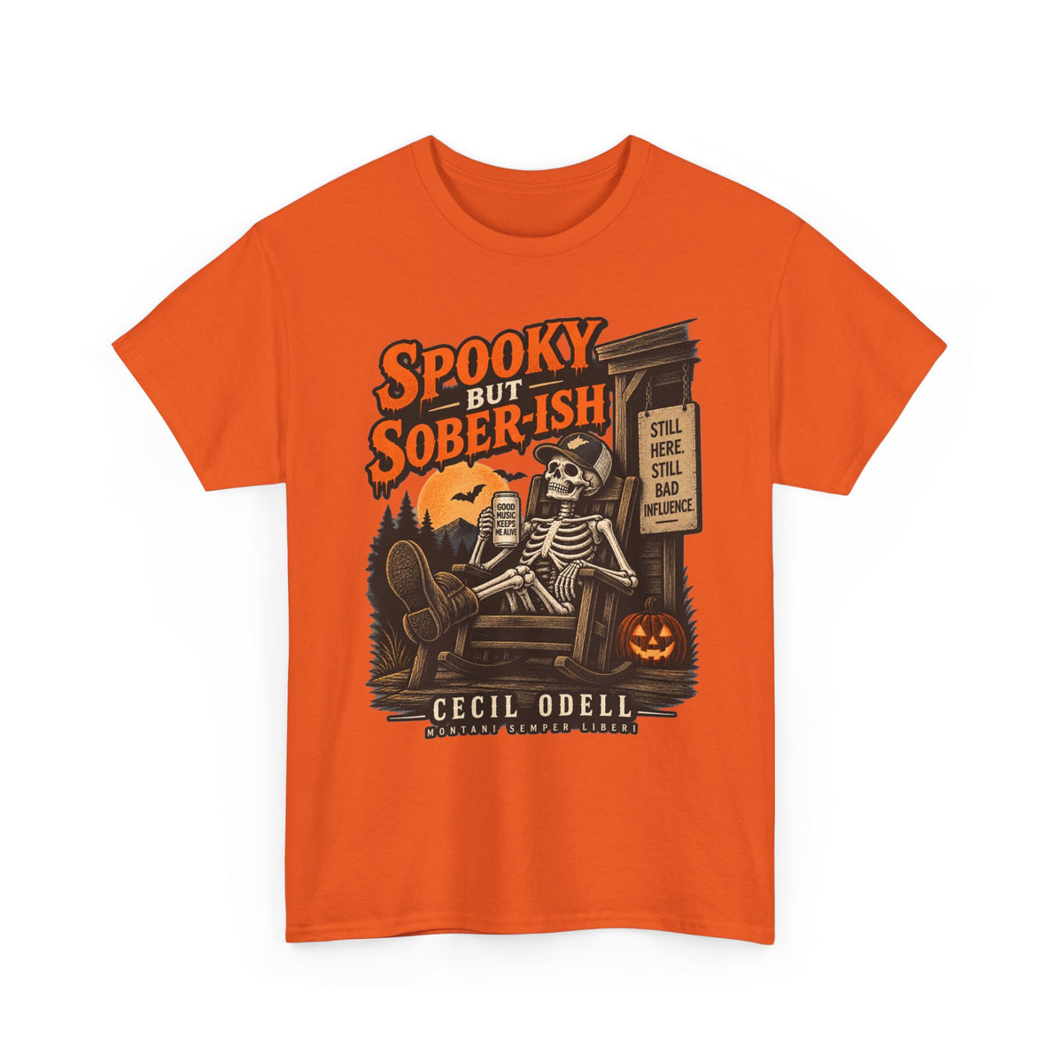 Spooky but Sober-ish Halloween Tee | Cecil Odell