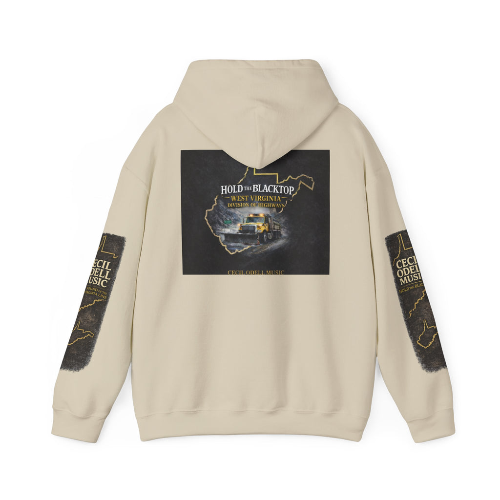 Hoodie: "Hold The Blacktop" Vintage Road Trip Graphic Pullover