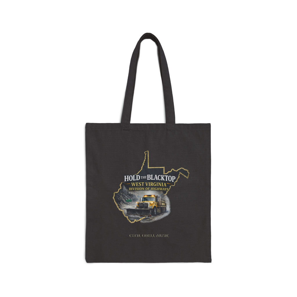 West Virginia Road Trip Tote Bag: “Hold the Blacktop” Music Design