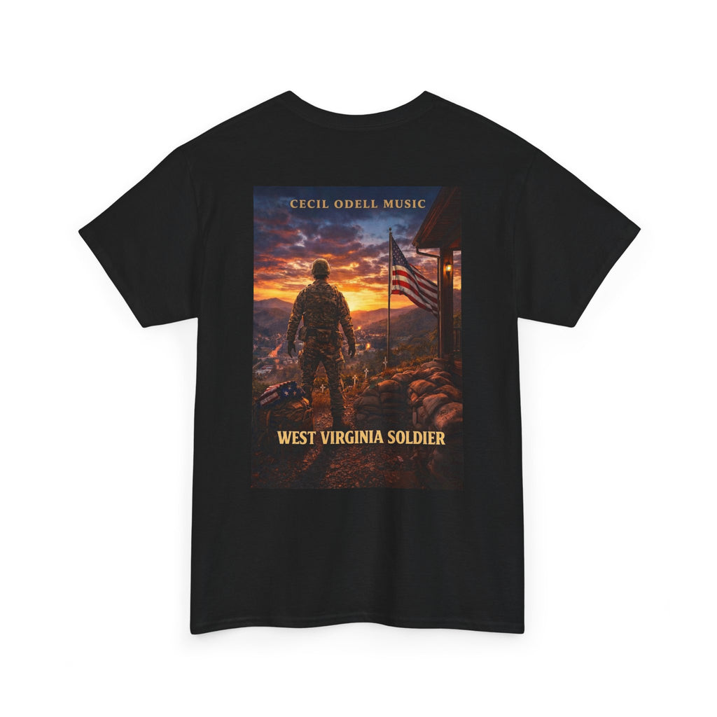 West Virginia Soldier T-Shirt: Patriotic Military Tee (Cecil Odell Music)
