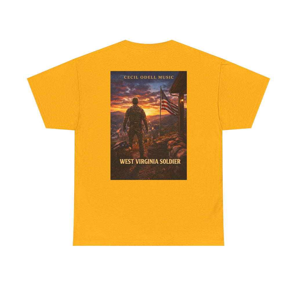 West Virginia Soldier T-Shirt: Patriotic Military Tee (Cecil Odell Music)