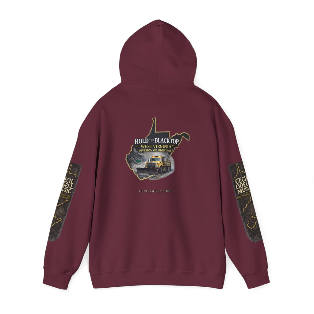 Hold the Blacktop Hoodie: Classic Road Trip Graphic Pullover