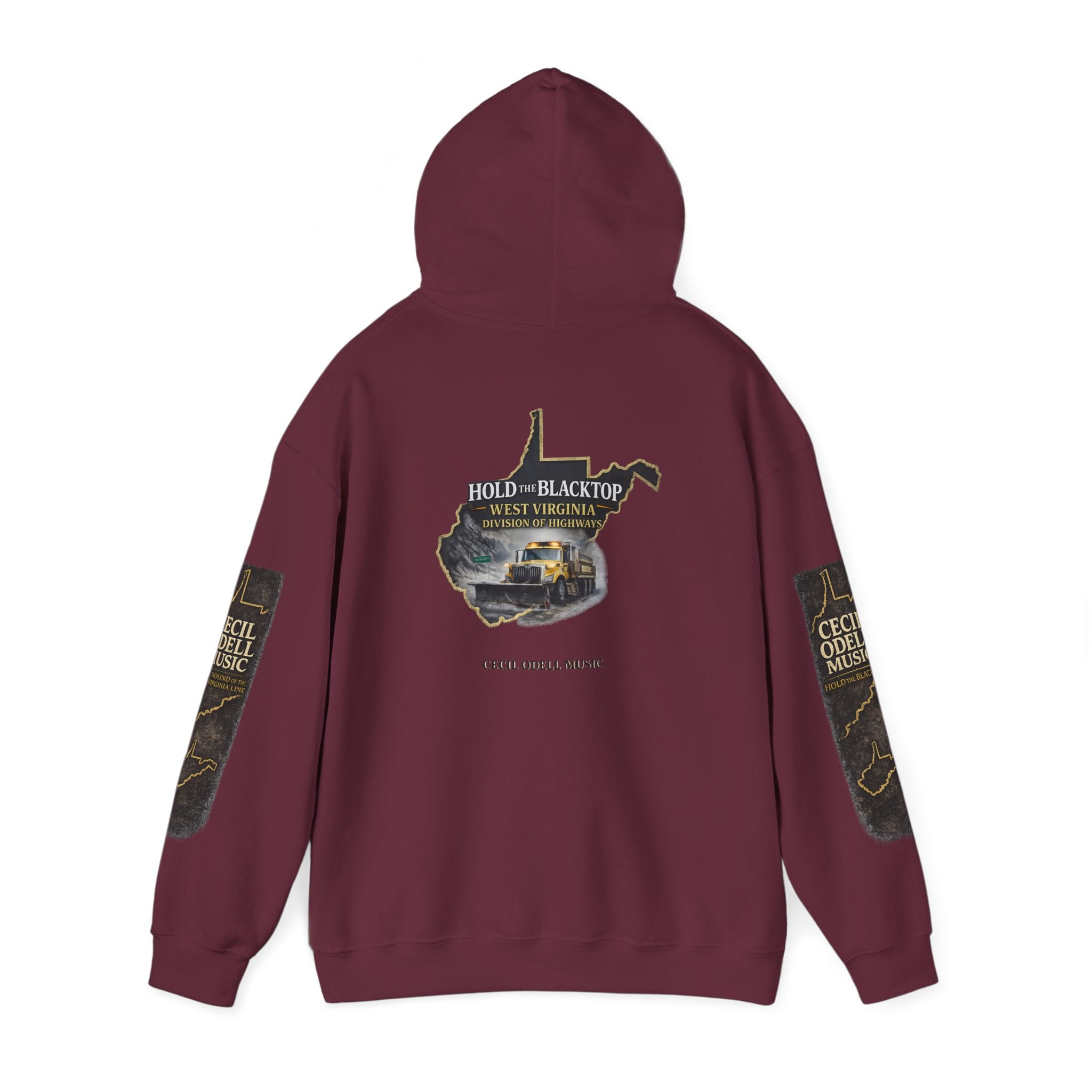 Hold the Blacktop Hoodie: Classic Road Trip Graphic Pullover
