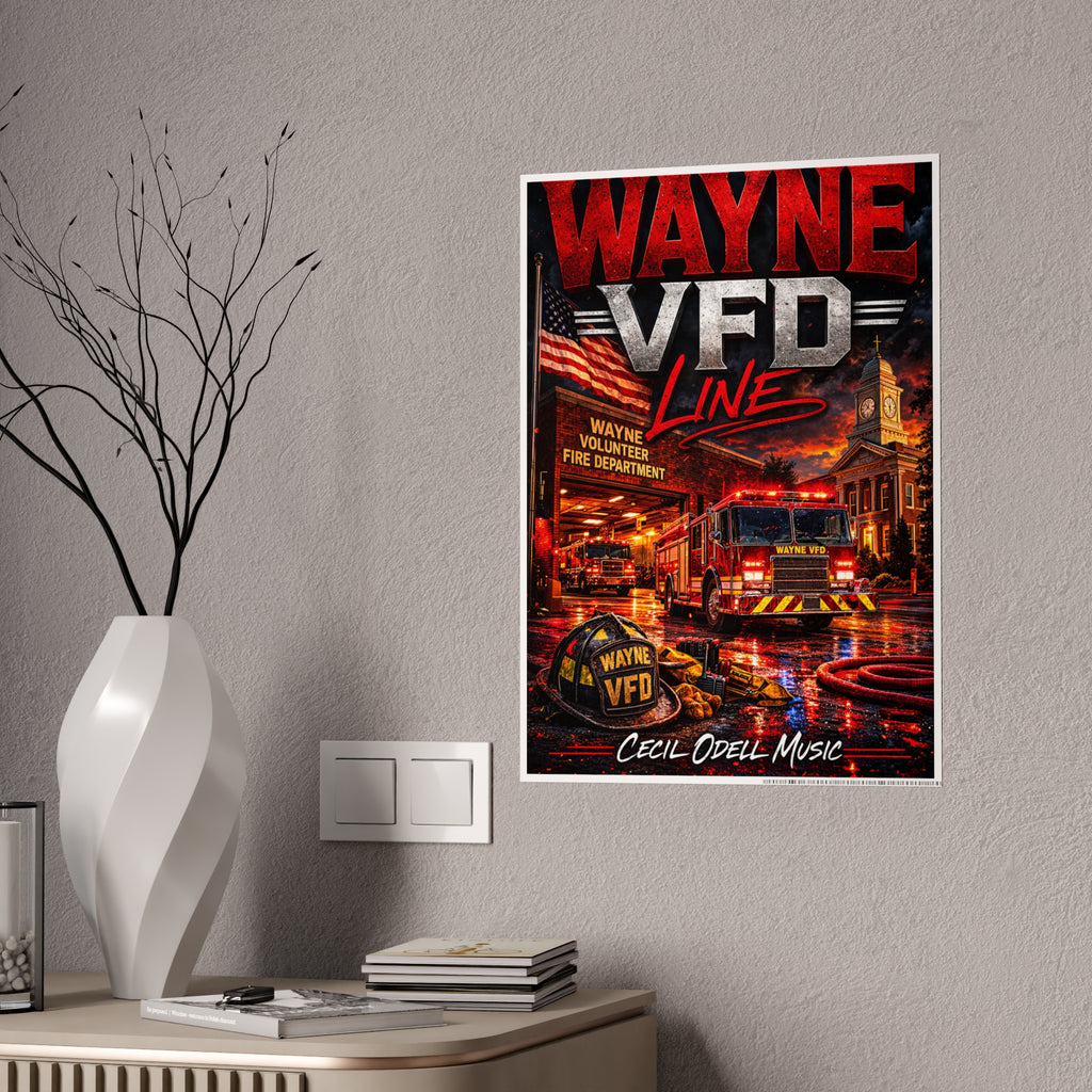 Poster - Wayne VFD Line Fire Department Tribute Gloss Poster