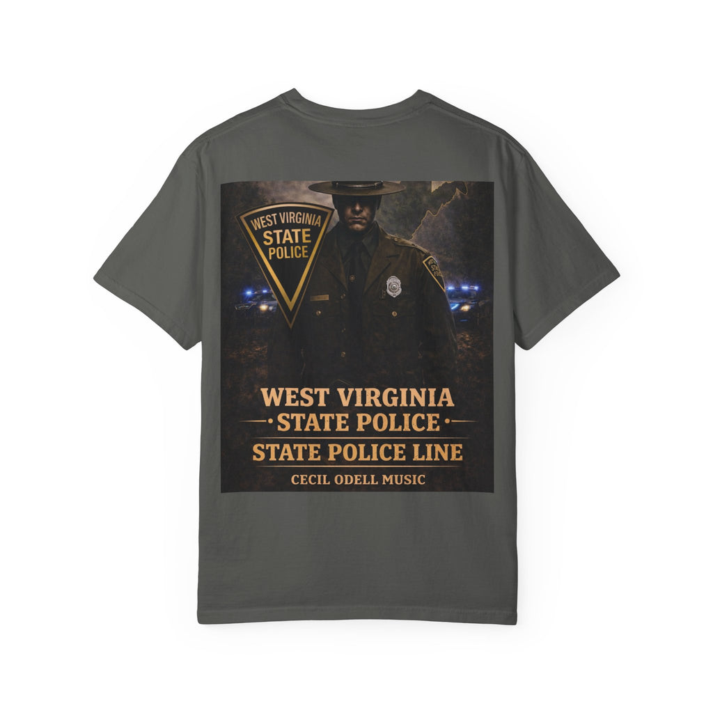 West Virginia State Police Graphic T-Shirt: 'State Police Line' Back Print