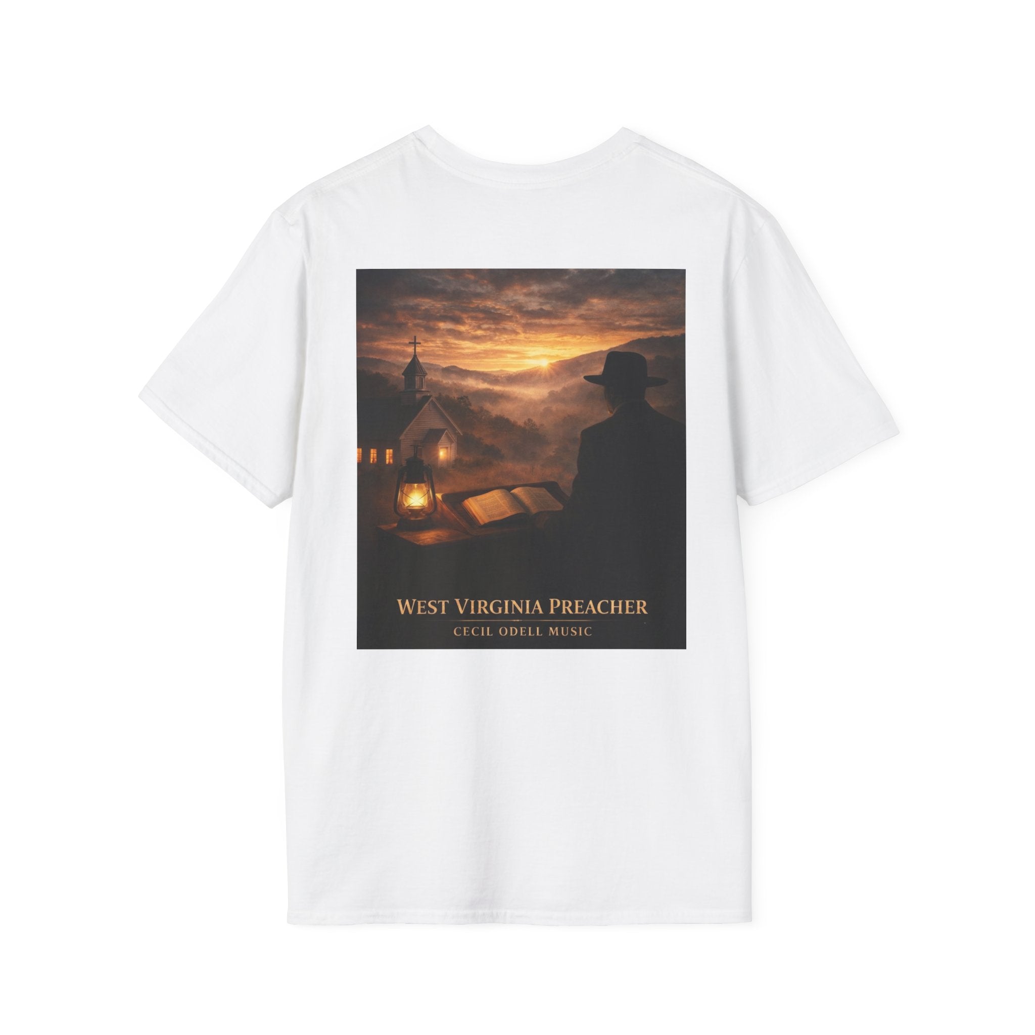 West Virginia Preacher T-Shirt: Vintage Religious Scene Tee