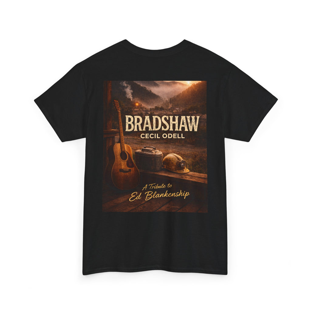 Bradshaw Tribute Tee: 'Bradshaw Cecil Odell' Vintage Guitar & Road Poster T‑Shirt