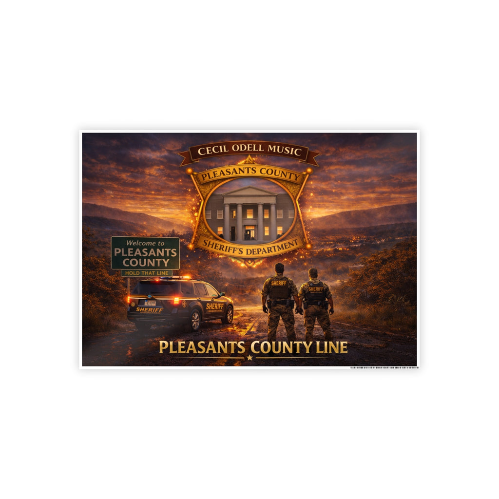 Pleasants County Sheriff Poster - Gloss Police Wall Art