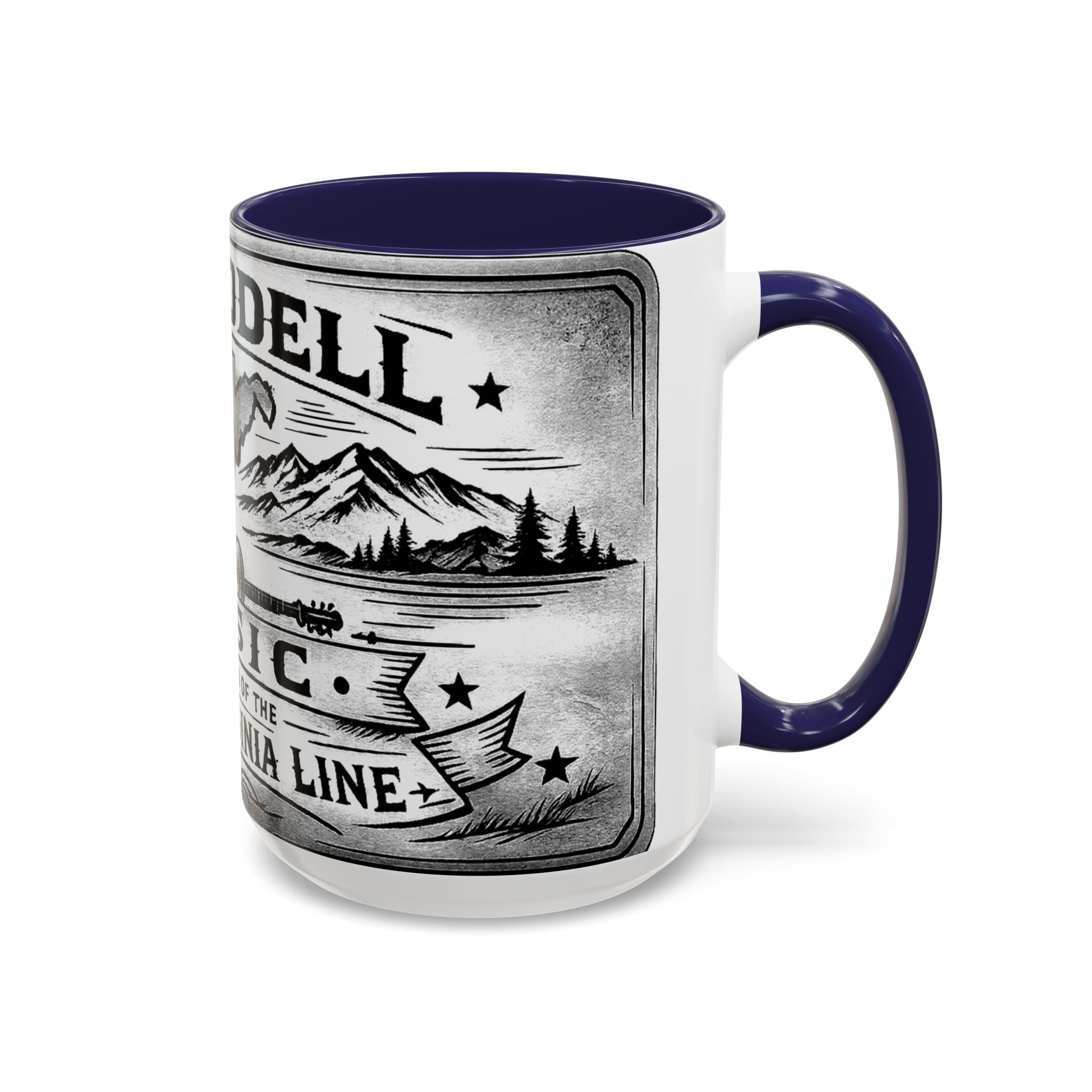 West Virginia Music Coffee Mug: 'The Sound of the West Virginia Line' Accent Mug