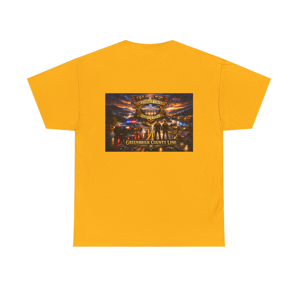 Greenbrier County Line Concert Tee: Vintage Live Music Poster Shirt