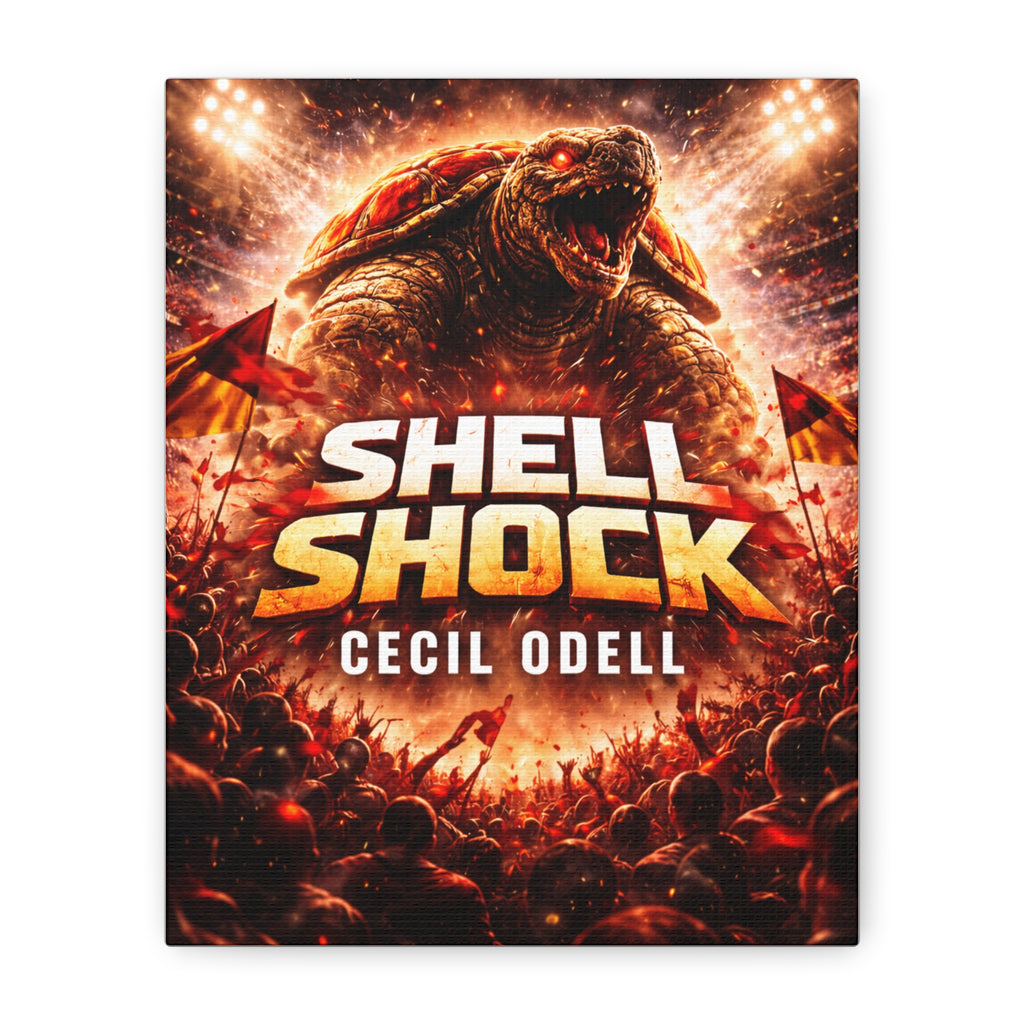 Shell Shock Canvas Print: Dramatic Monster Art Wrap (Cecil Odell)