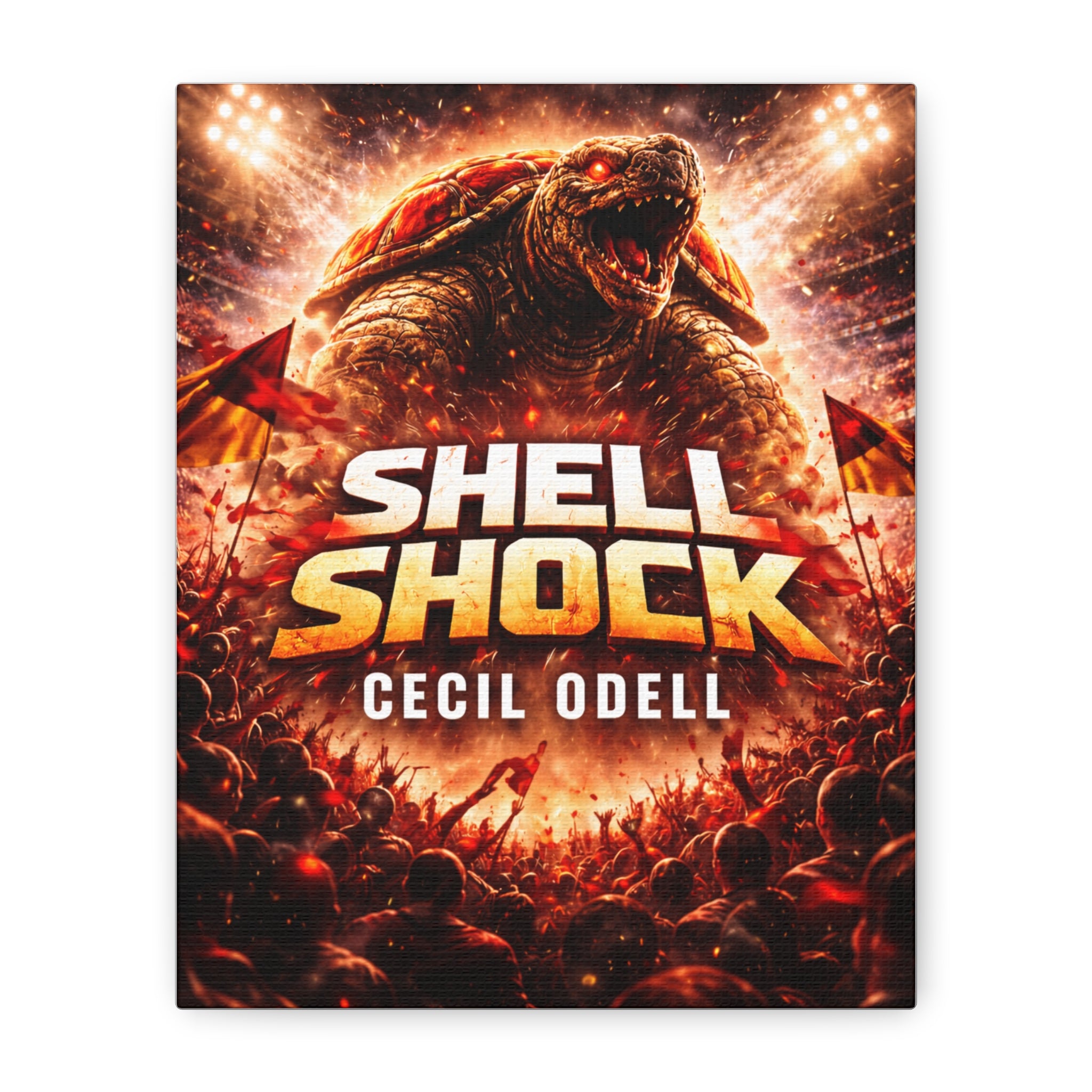 Shell Shock Canvas Print: Dramatic Monster Art Wrap (Cecil Odell)