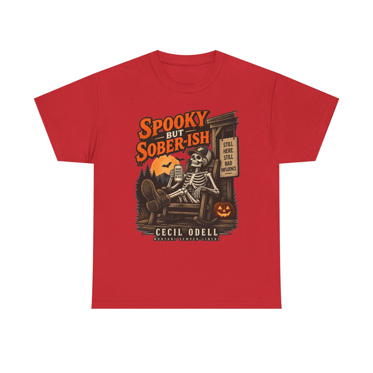Spooky but Sober-ish Halloween Tee | Cecil Odell
