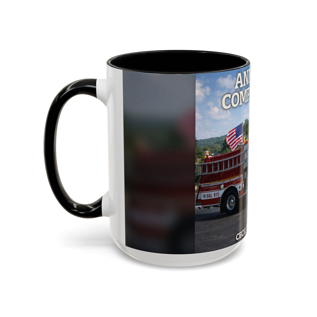 Fire Truck Coffee Mug: Anmoore Company One Tribute (Cecil Odell Music)