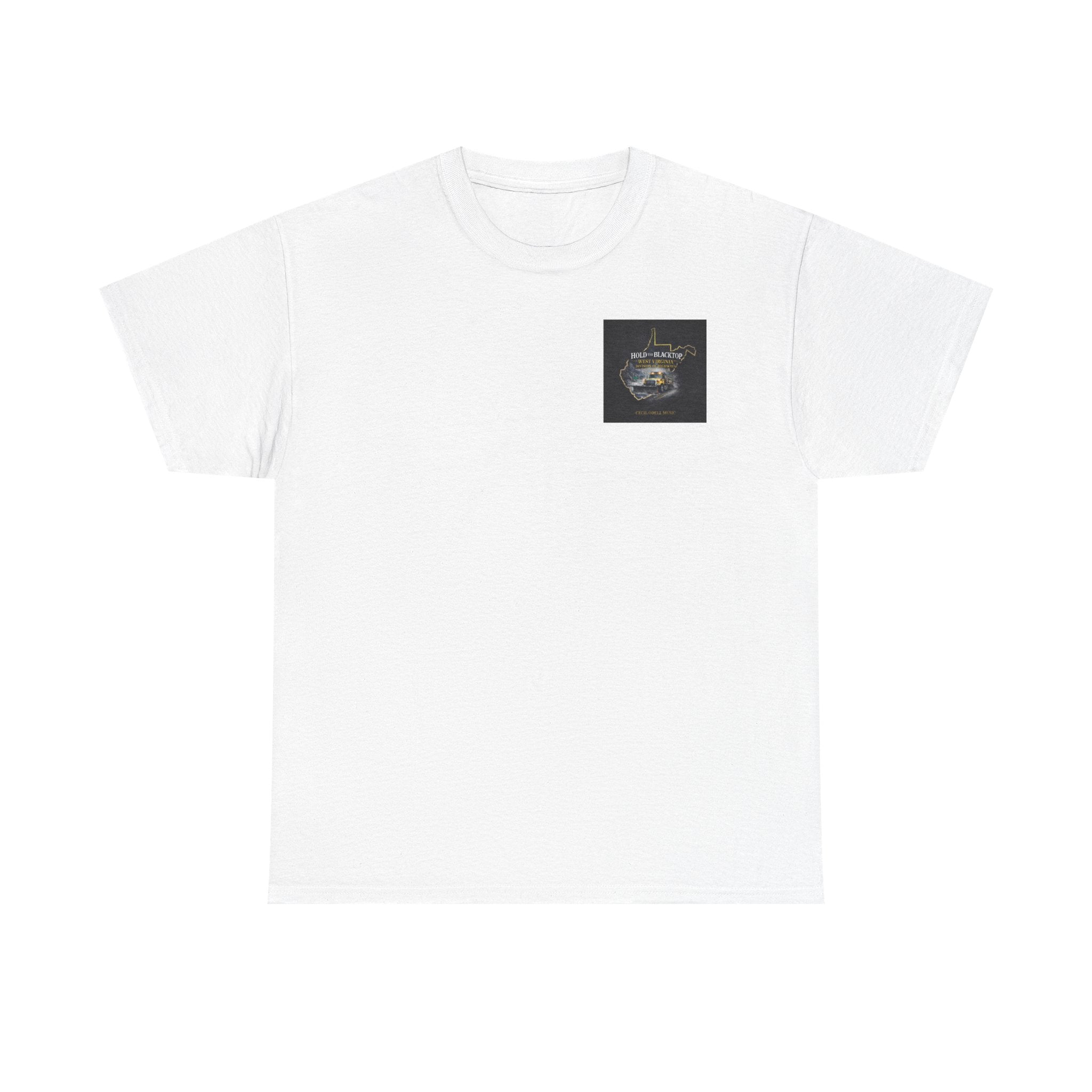 West Virginia 'Hold the Blacktop' Graphic Tee: Vintage Truck State Outline Music Shirt