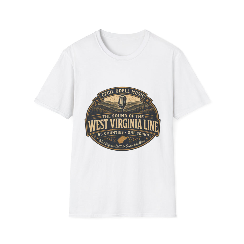 West Virginia Music T-Shirt: "Built to Sound Like Home" Vintage State Guitar Tee