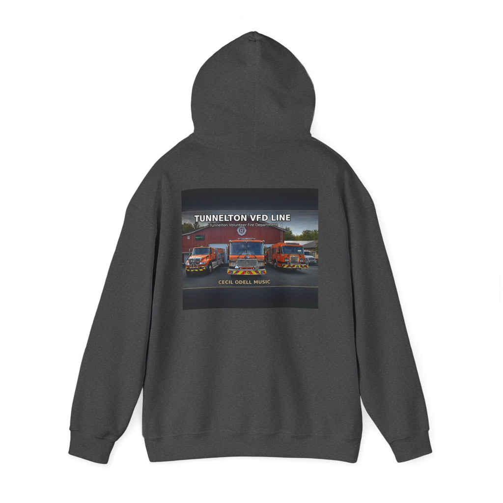 Tunnelton VFD Line Hoodie: Cool Music Firetruck Graphic Pullover