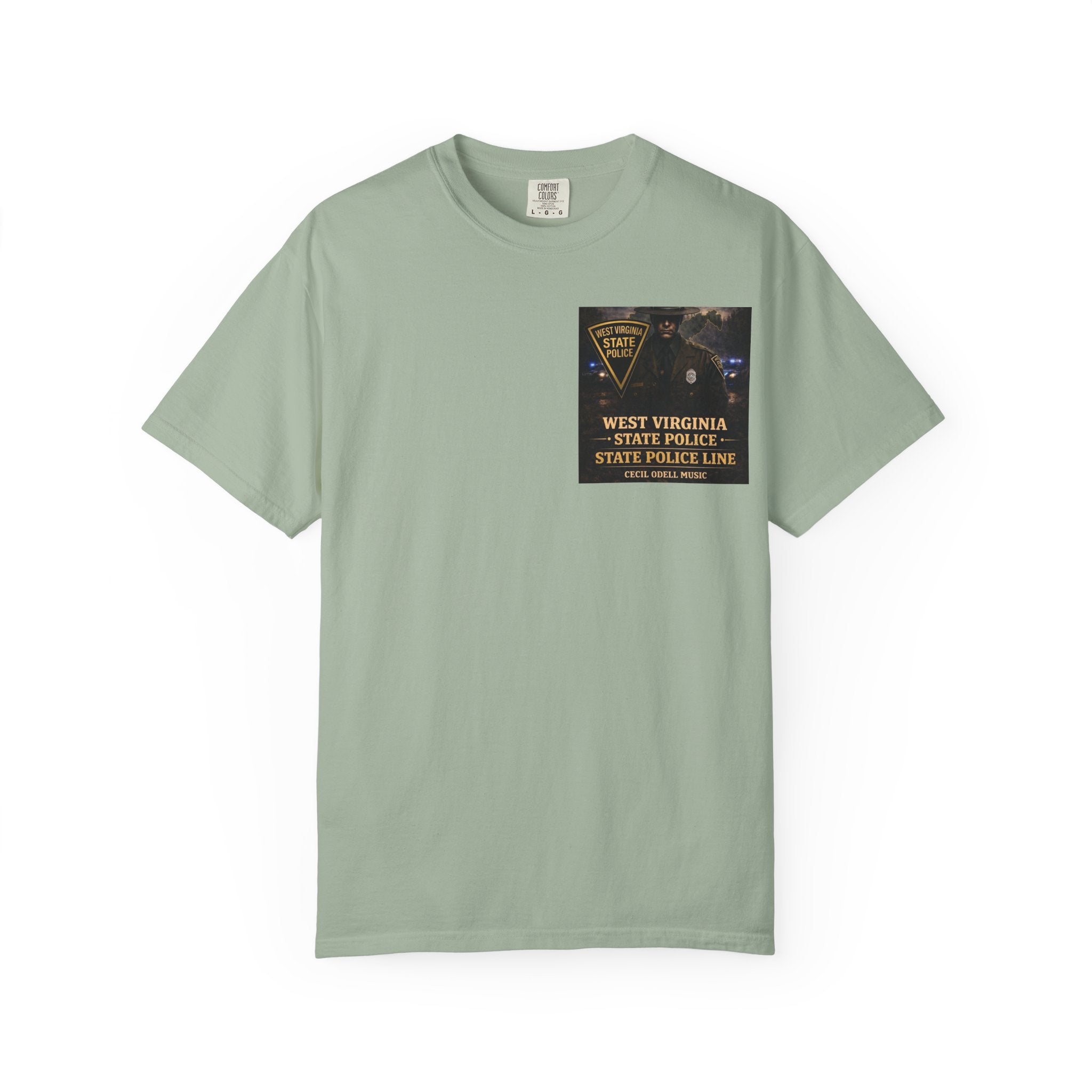 West Virginia State Police Graphic T-Shirt: 'State Police Line' Back Print