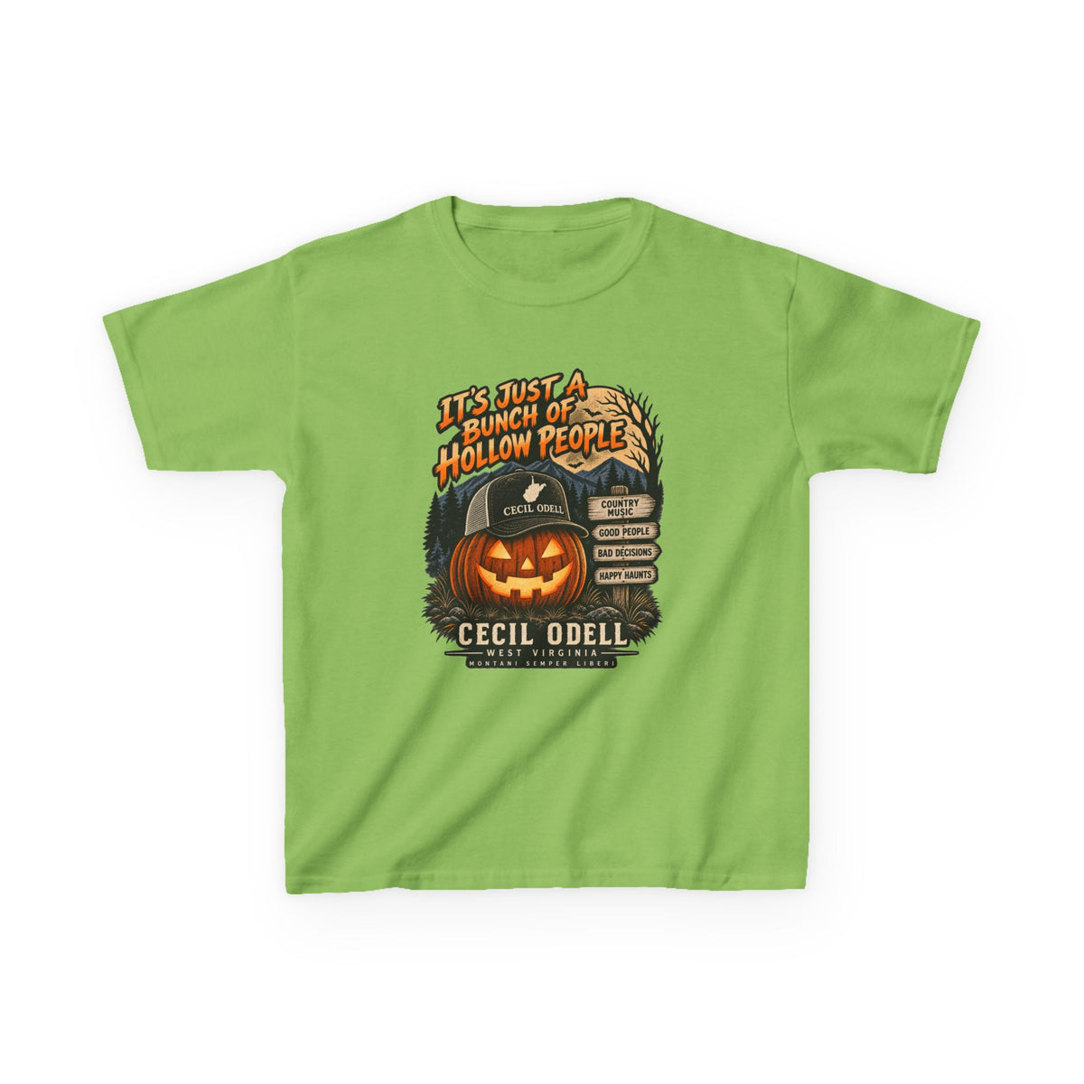 It's Just a Bunch of Hollow People Kids Halloween Tee | Cecil Odell