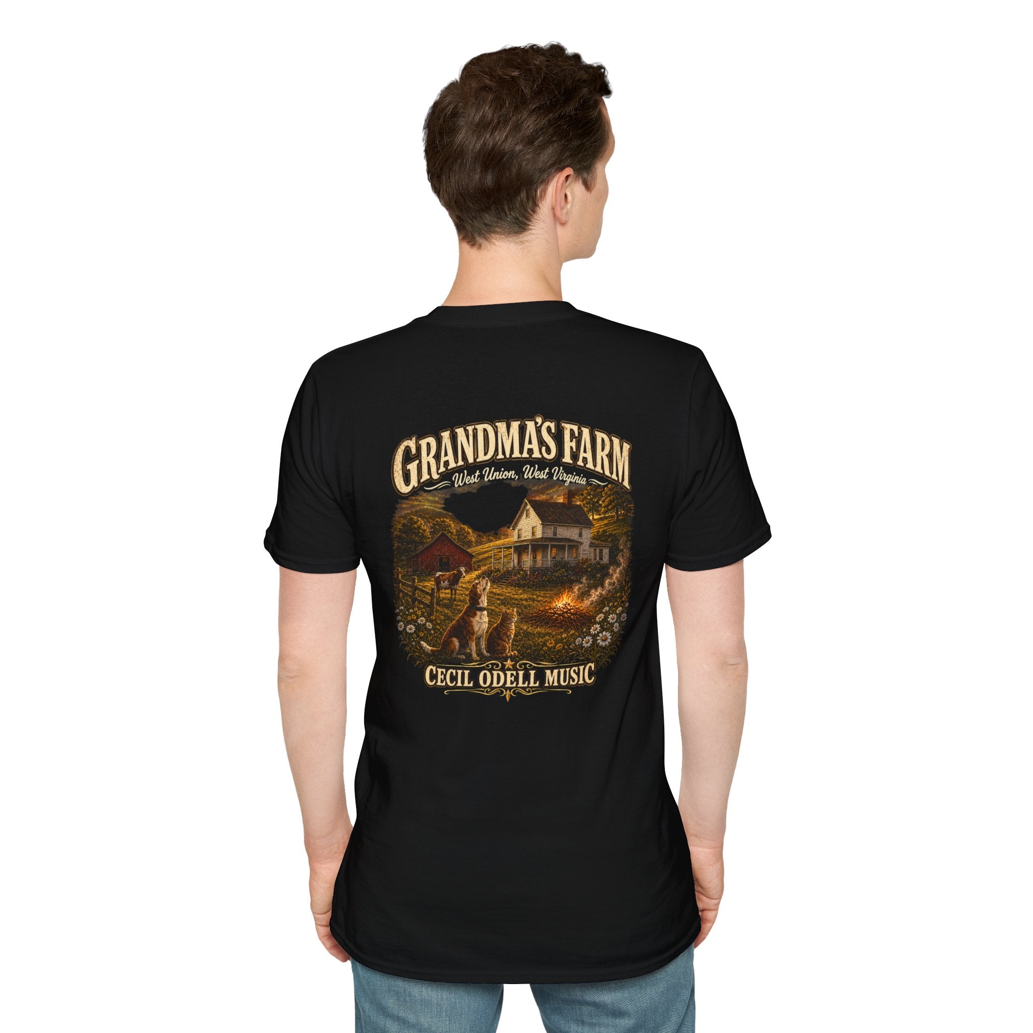 Grandma's Farm T-Shirt: West Union West Virginia Rustic Country Tee