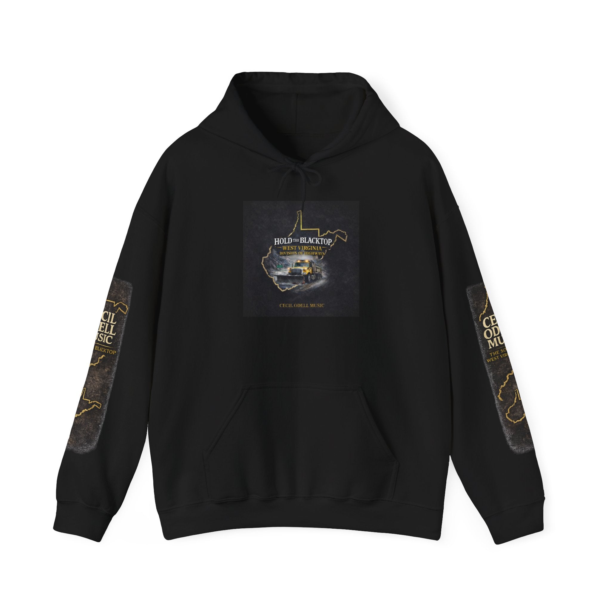 Hoodie: "Hold The Blacktop" Vintage Road Trip Graphic Pullover
