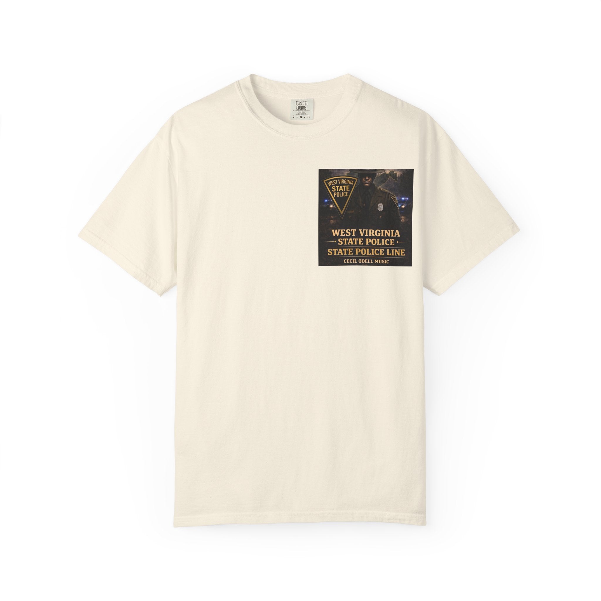 West Virginia State Police Graphic T-Shirt: 'State Police Line' Back Print