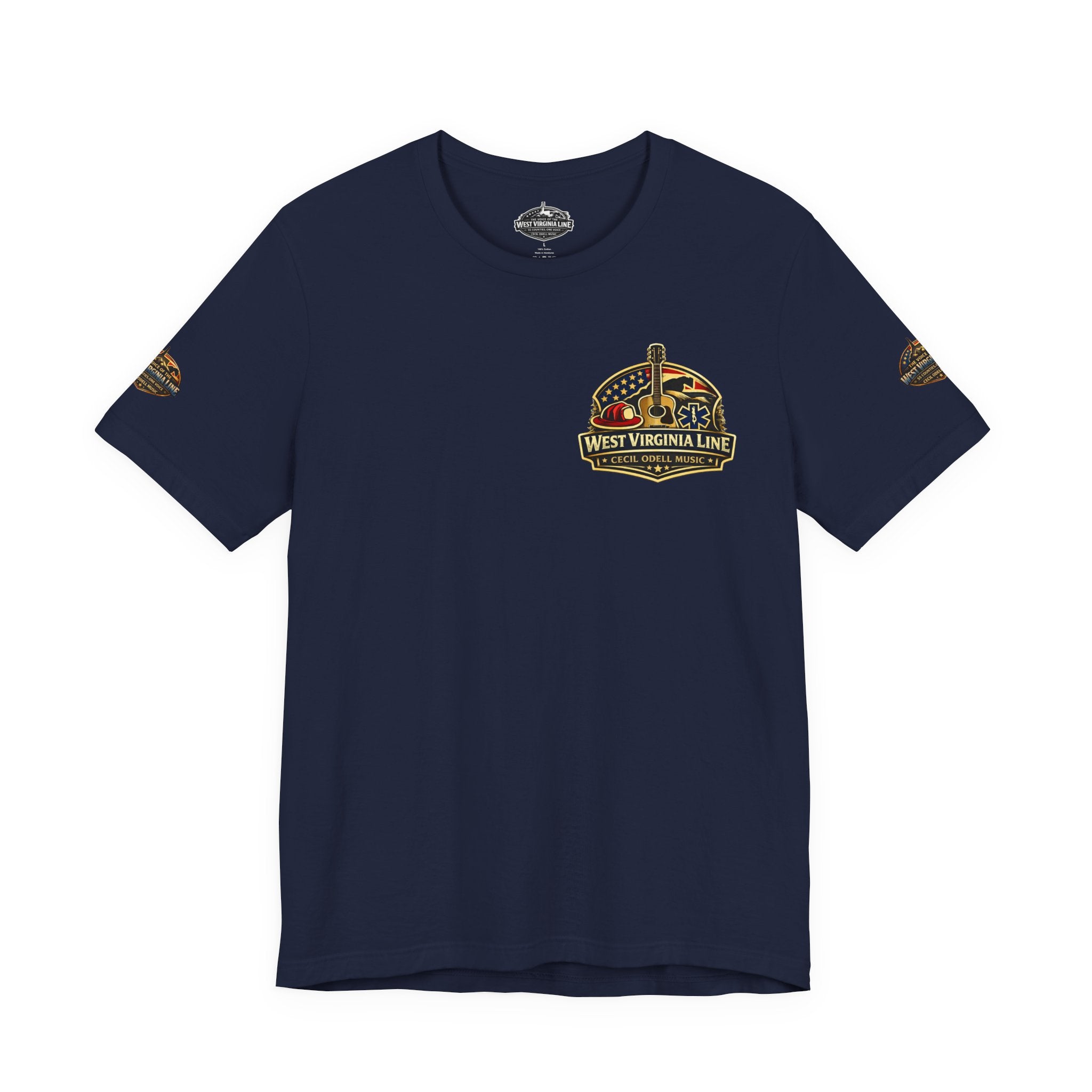 West Virginia Outlaw T-Shirt: Rustic Skull & Guns Country Graphic Tee
