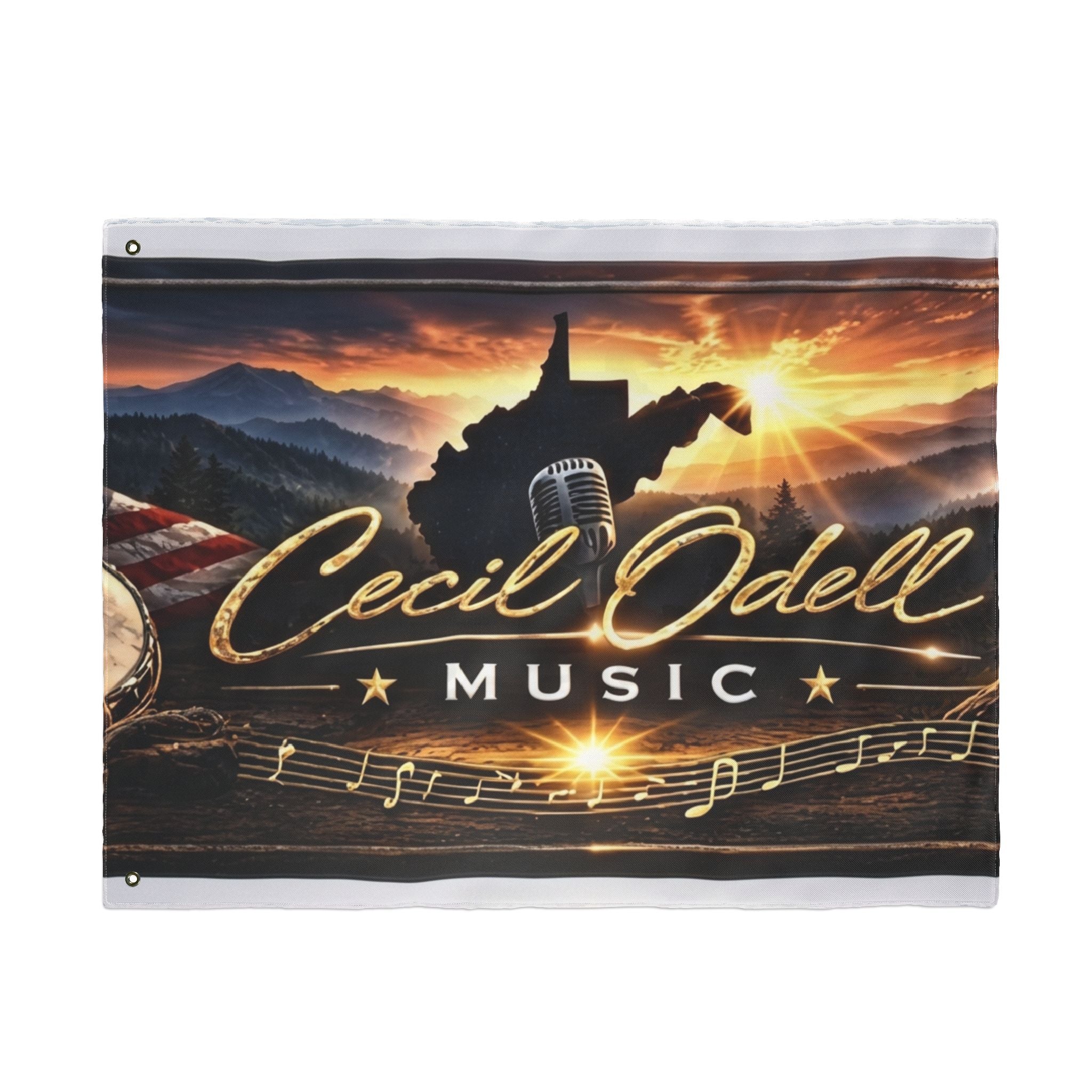 Cecil Odell Music Double-Sided Decorative Flag