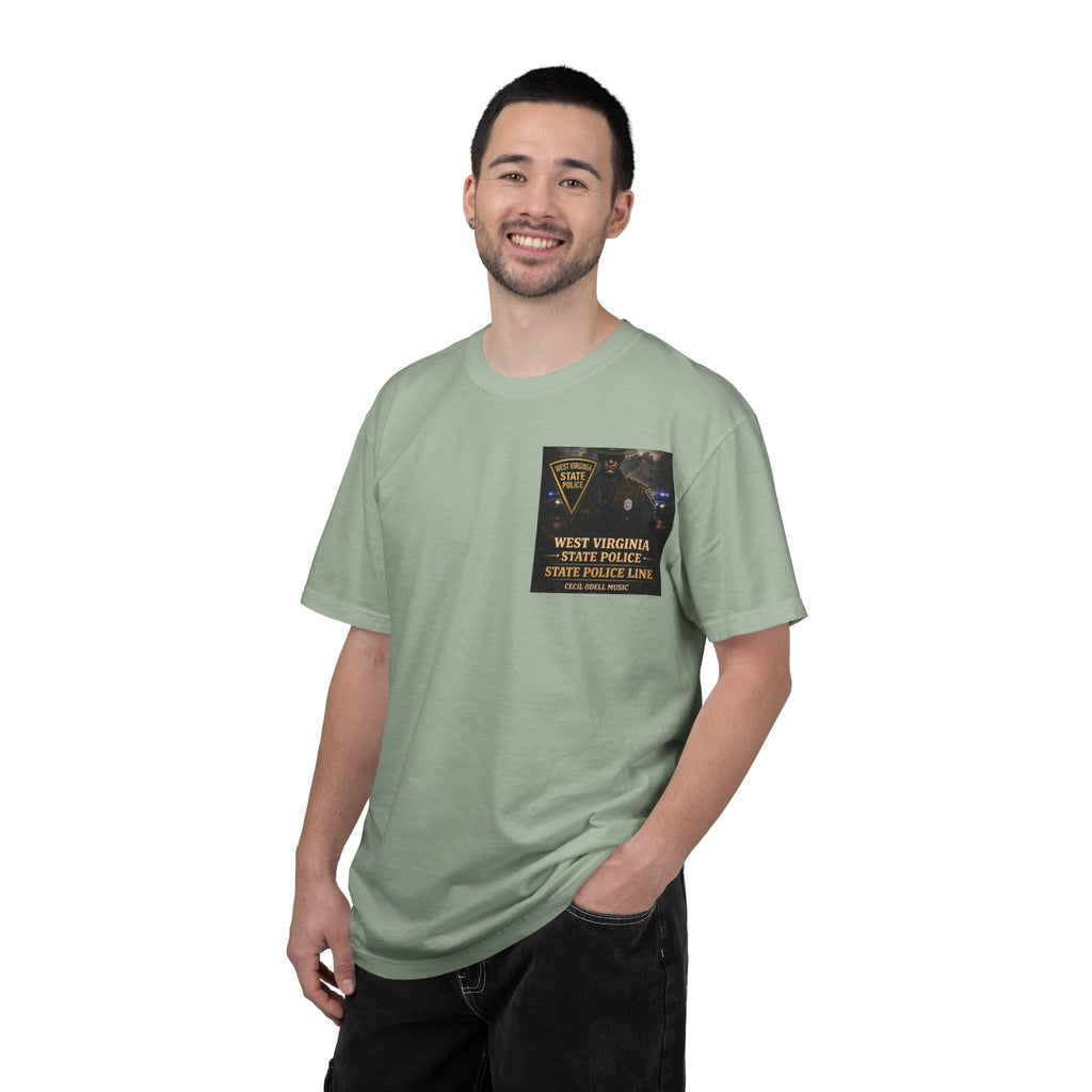 West Virginia State Police Graphic T-Shirt: 'State Police Line' Back Print