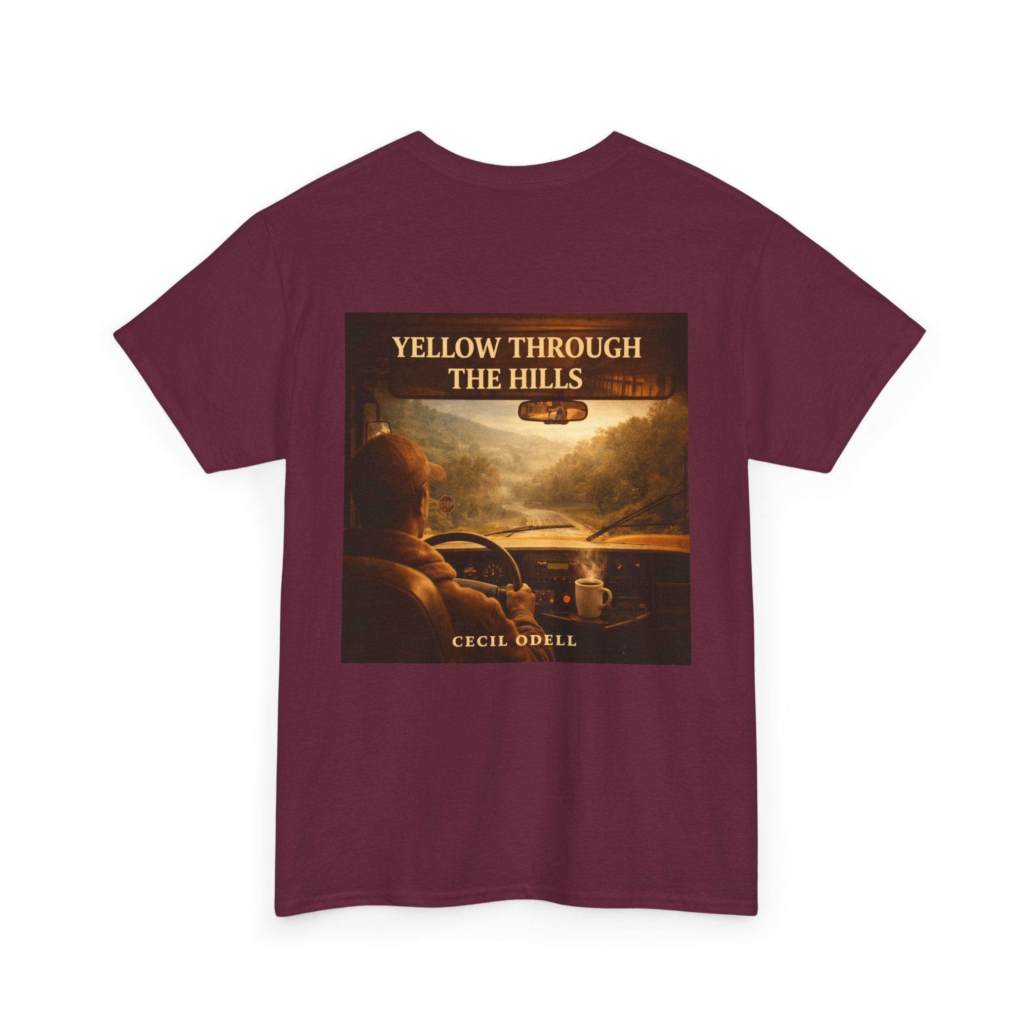 Album Art T‑Shirt: "Yellow Through The Hills" Vintage Roadtrip Tee