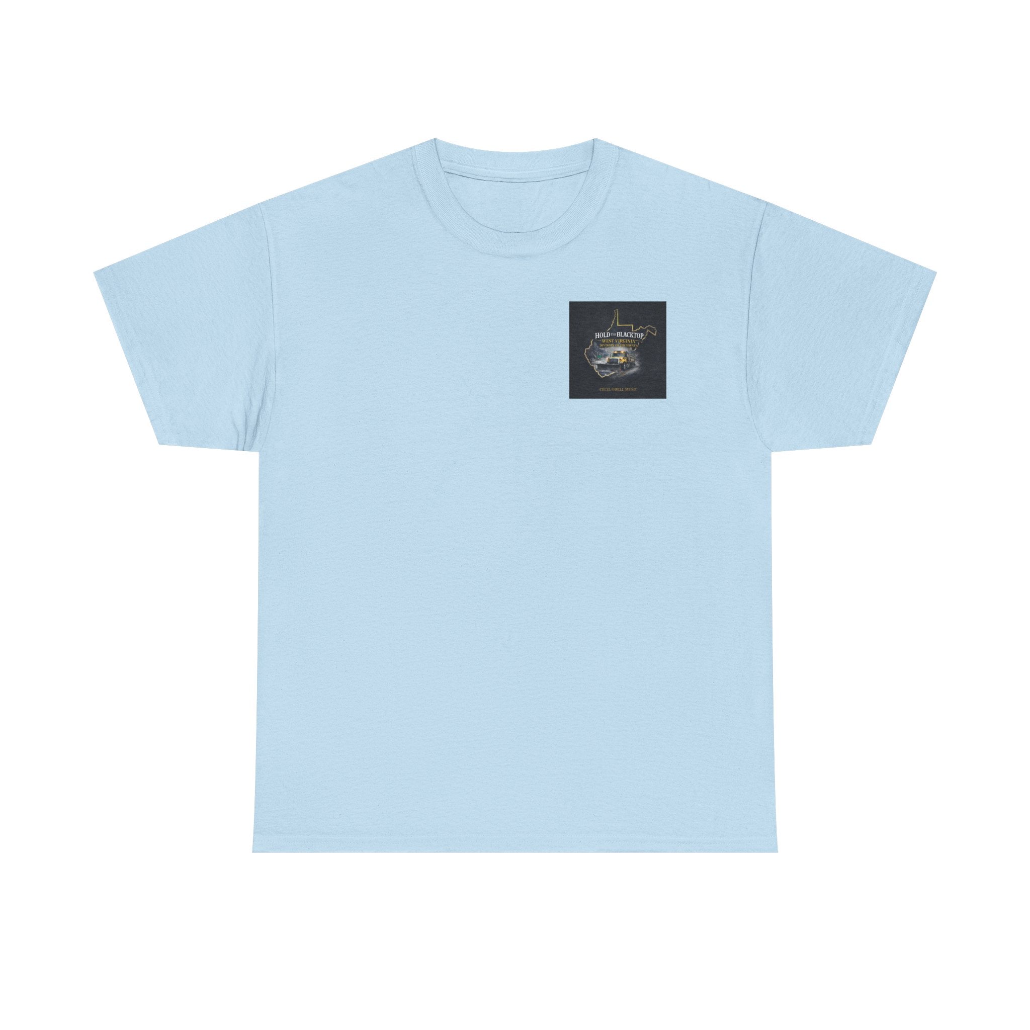 West Virginia 'Hold the Blacktop' Graphic Tee: Vintage Truck State Outline Music Shirt