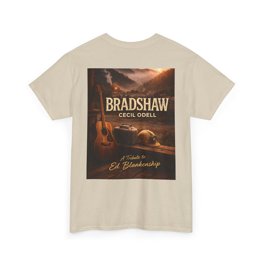 Bradshaw Tribute Tee: 'Bradshaw Cecil Odell' Vintage Guitar & Road Poster T‑Shirt