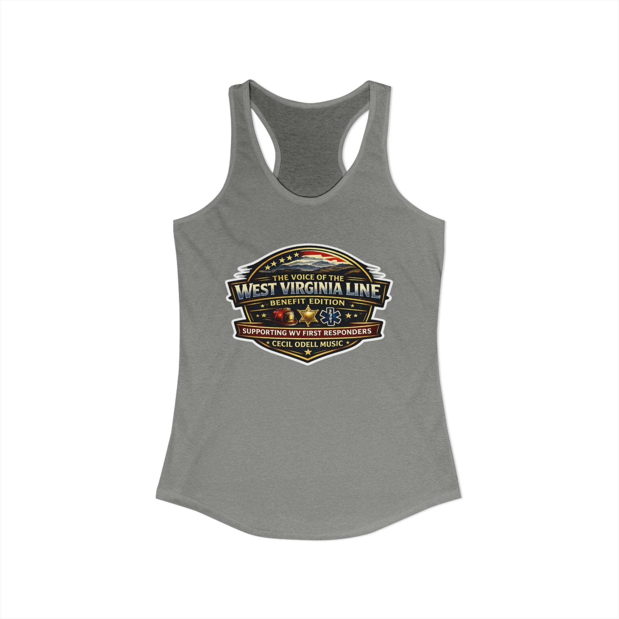 The Voice of the West Virginia Line Benefit Edition - Women's Ideal Racerback Tank