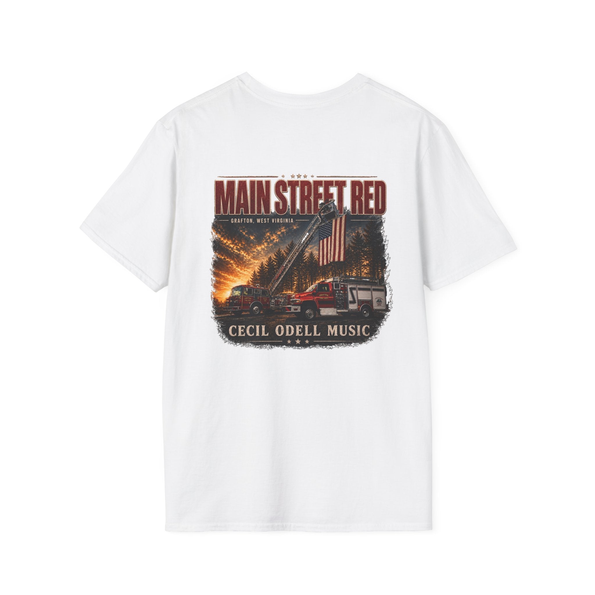 Main Street Red Grafton VFD T-Shirt