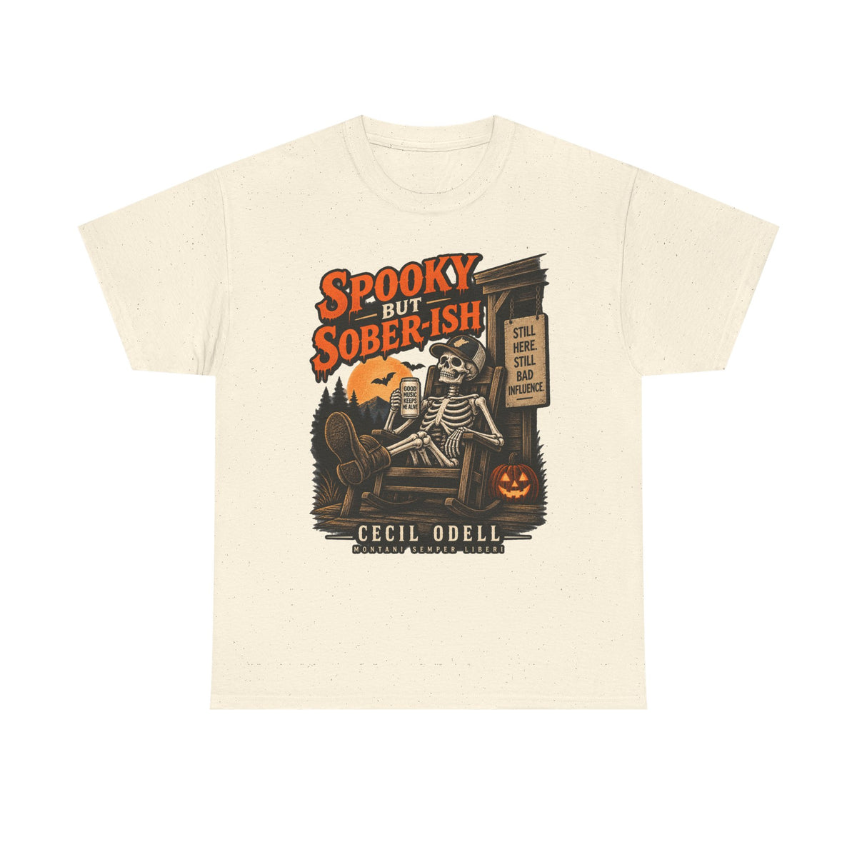 Spooky but Sober-ish Halloween Tee | Cecil Odell