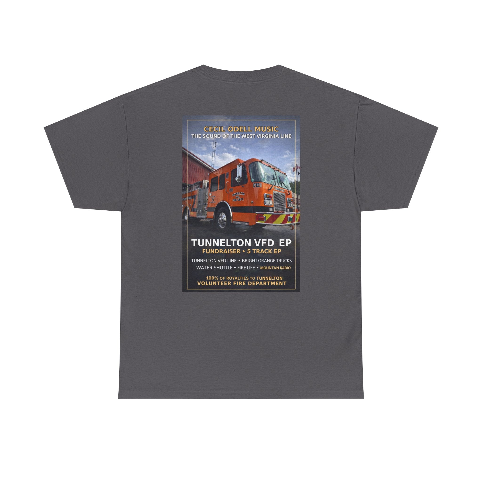 Tunnelton VFD Firetruck Tee: Volunteer Fire Department Fundraiser T-Shirt