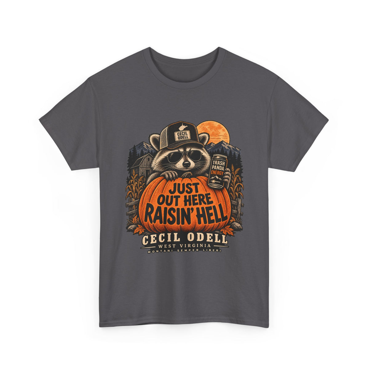 Just Out Here Raisin' Hell Halloween Tee | Cecil Odell