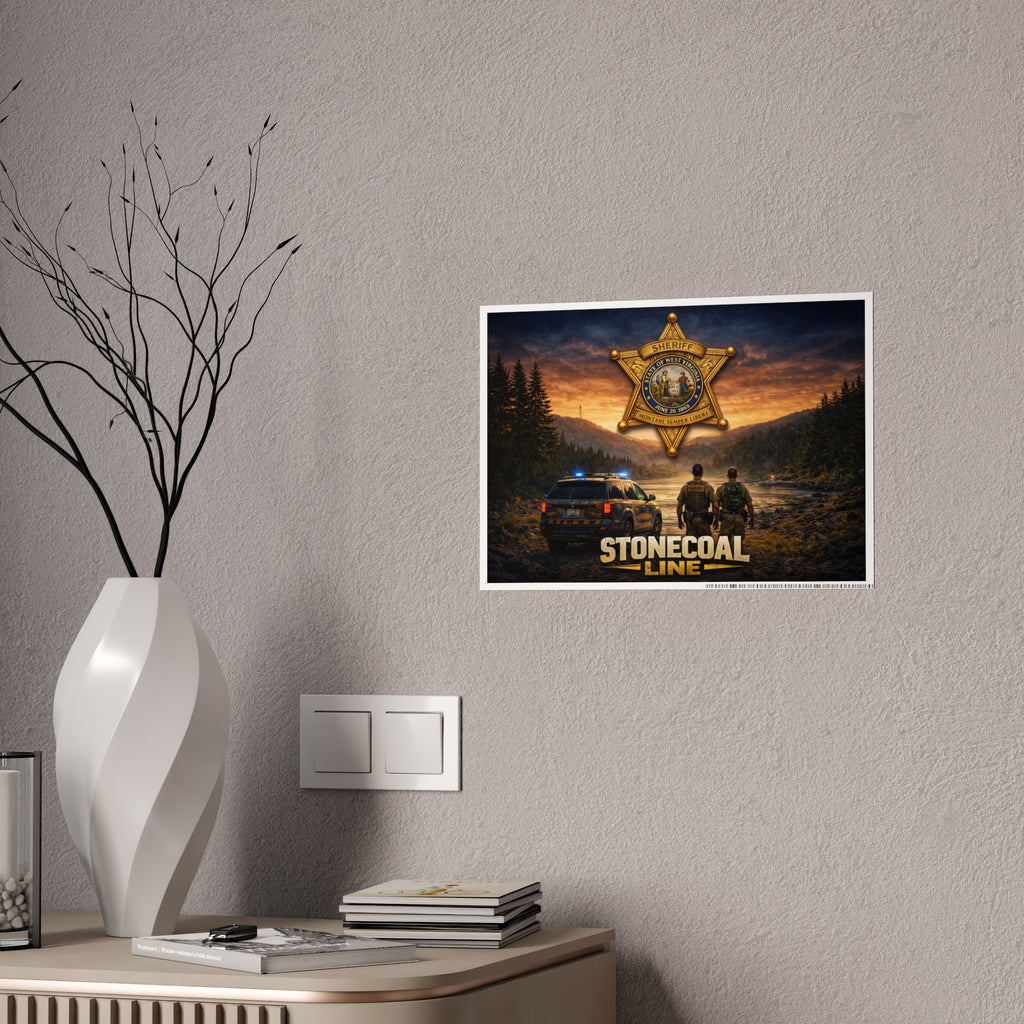 Stonecoal Line Sheriff Badge Gloss Poster