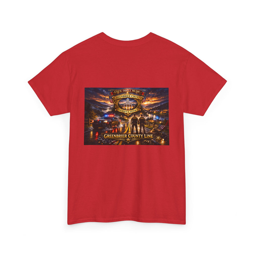 Greenbrier County Line Concert Tee: Vintage Live Music Poster Shirt