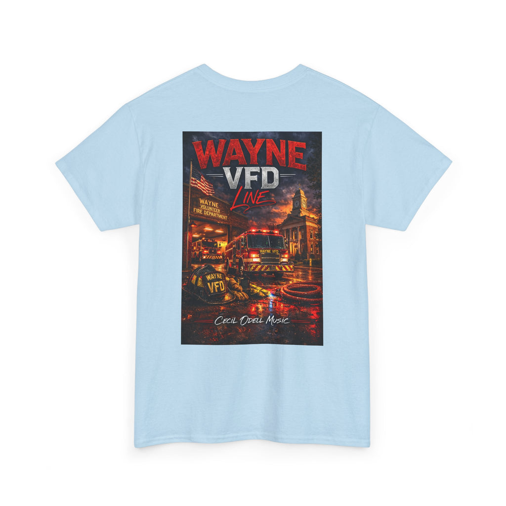 Wayne VFD Fire Department Tee: Vintage Firefighter Graphic T‑Shirt
