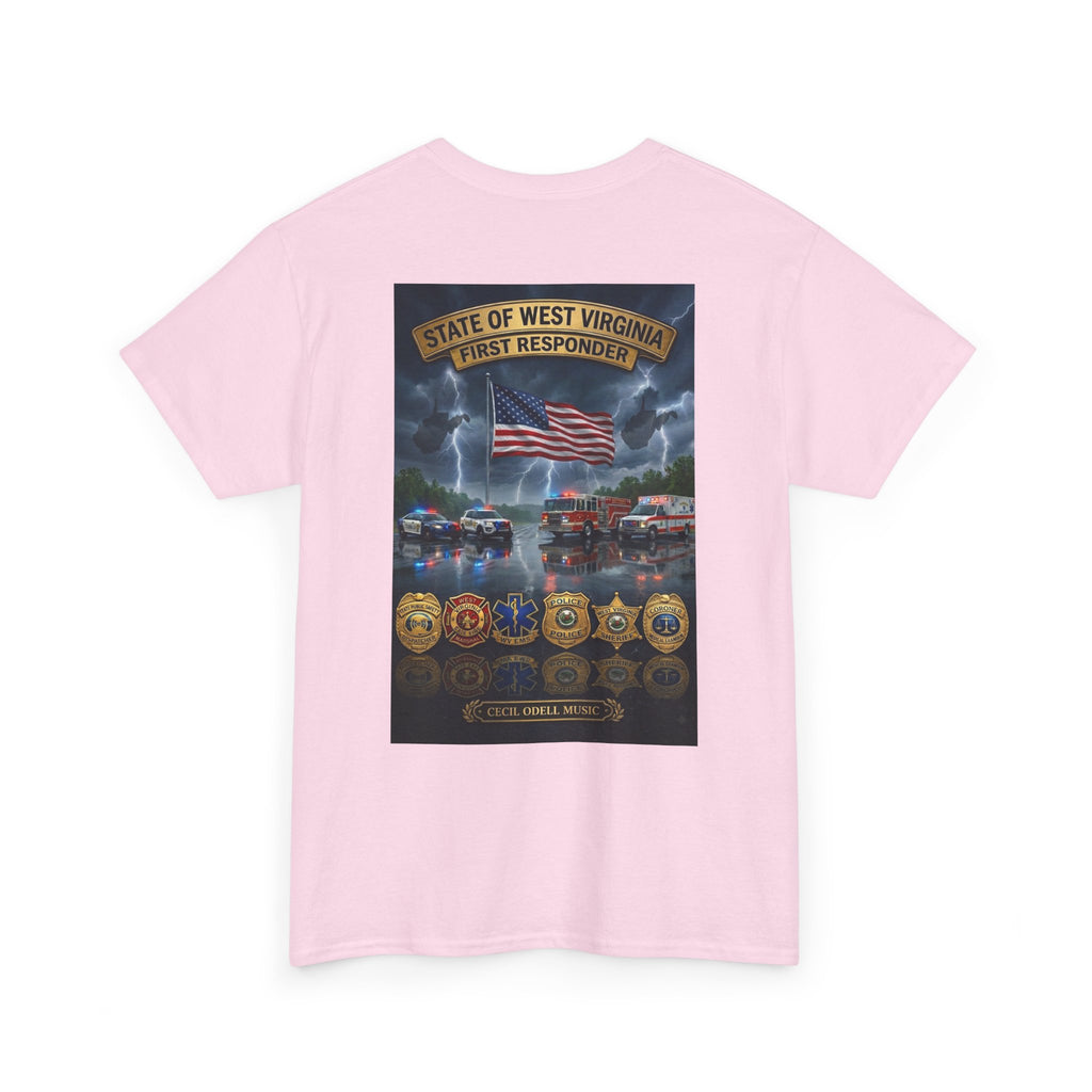 First Responder Tribute T-Shirt: State of West Virginia Police, Fire & EMS Memorial Tee