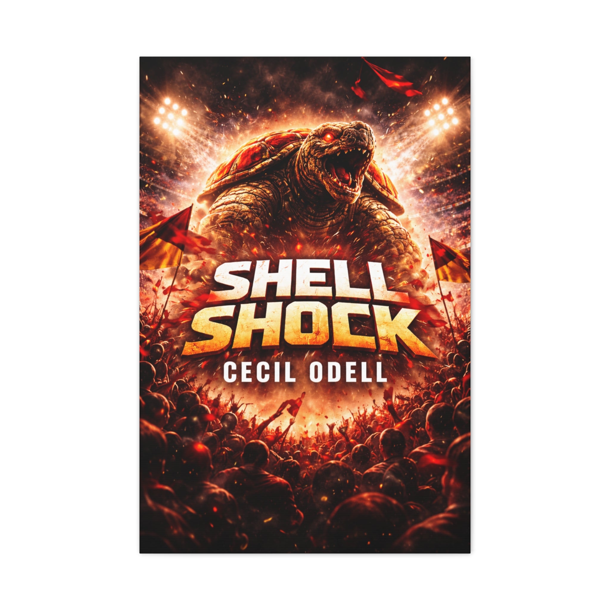 Shell Shock Canvas Print: Dramatic Monster Art Wrap (Cecil Odell)