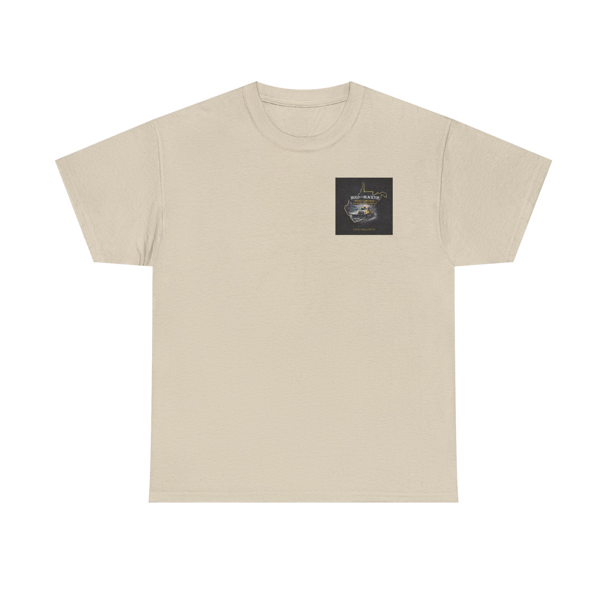 West Virginia 'Hold the Blacktop' Graphic Tee: Vintage Truck State Outline Music Shirt
