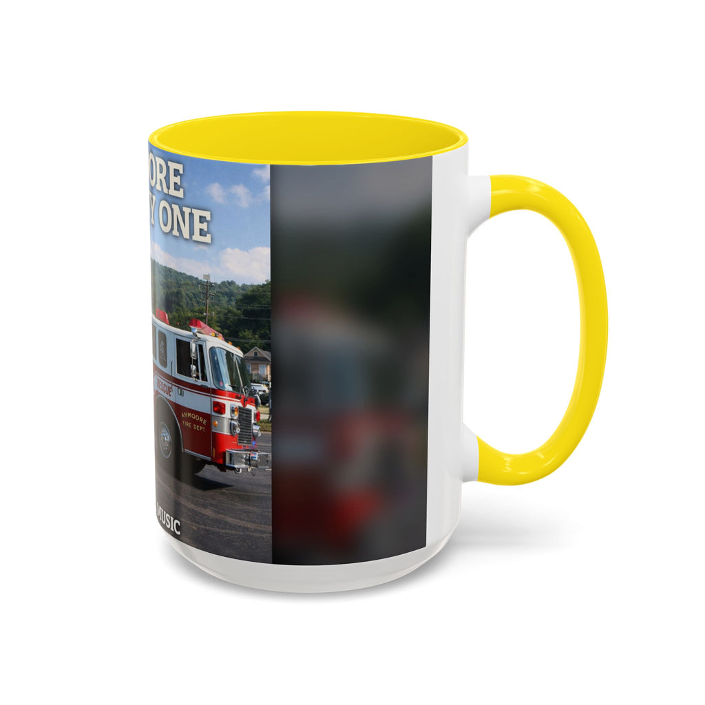 Fire Truck Coffee Mug: Anmoore Company One Tribute (Cecil Odell Music)