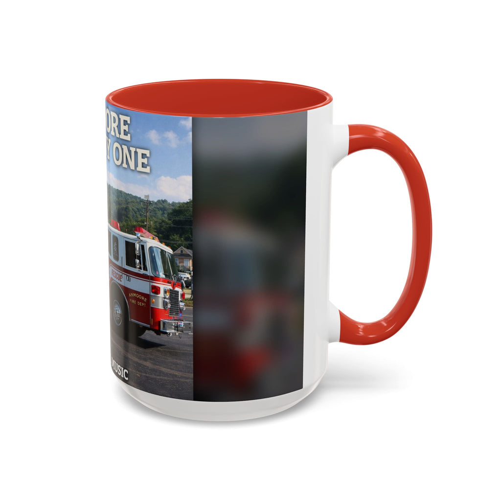 Fire Truck Coffee Mug: Anmoore Company One Tribute (Cecil Odell Music)