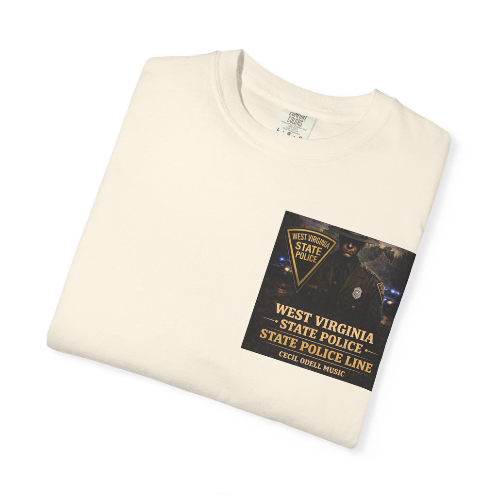 West Virginia State Police Graphic T-Shirt: 'State Police Line' Back Print