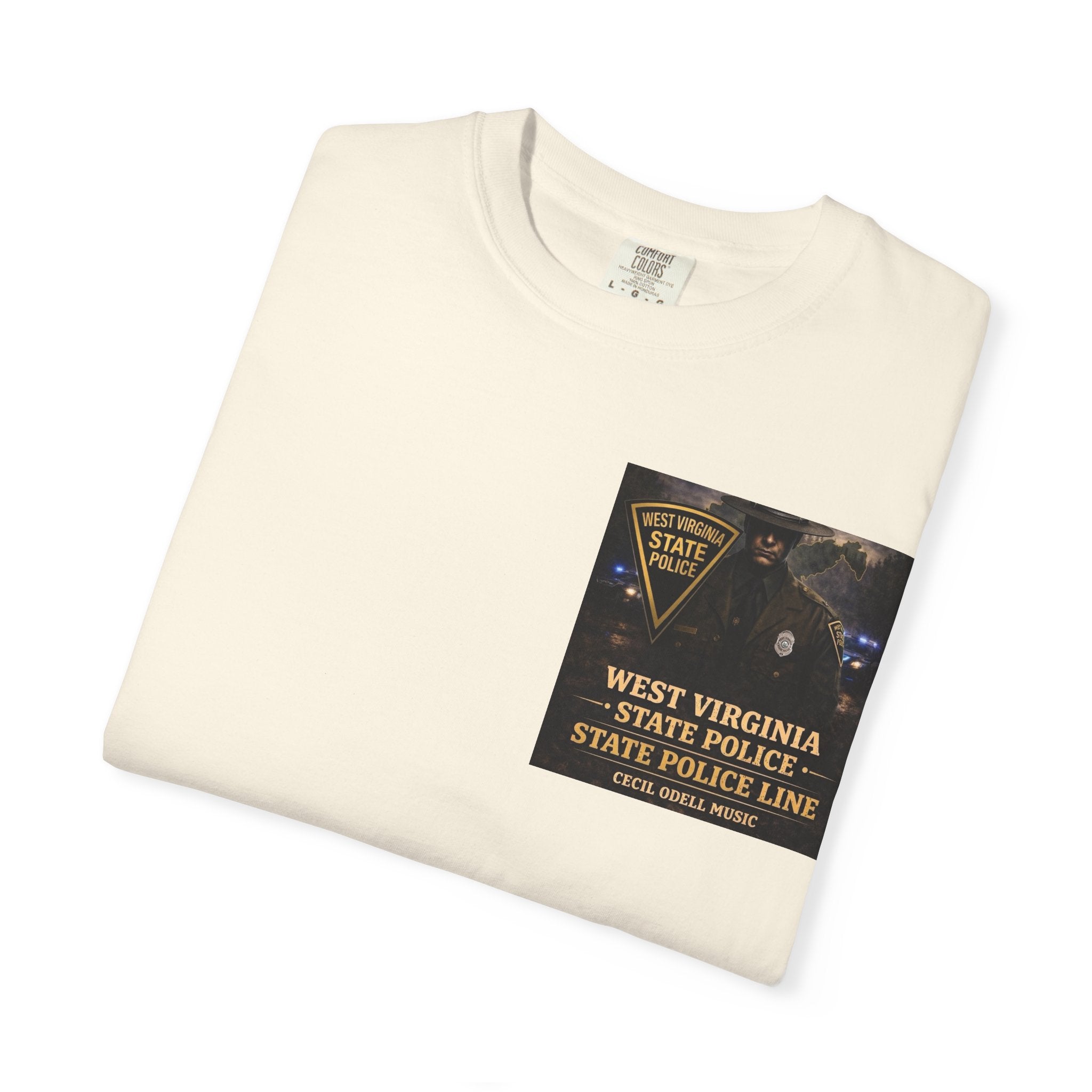 West Virginia State Police Graphic T-Shirt: 'State Police Line' Back Print