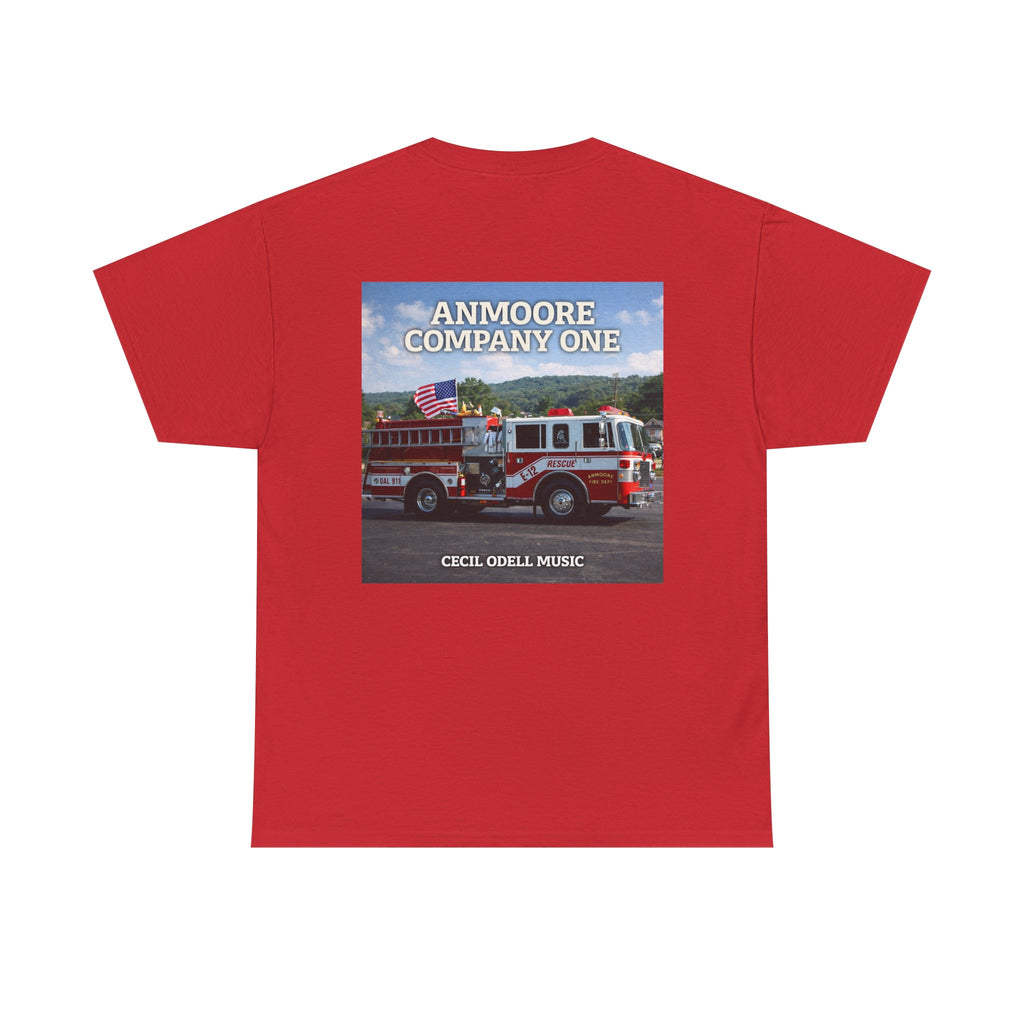 Firetruck Graphic Tee: "Anmoore Company One" Fire Department Tribute