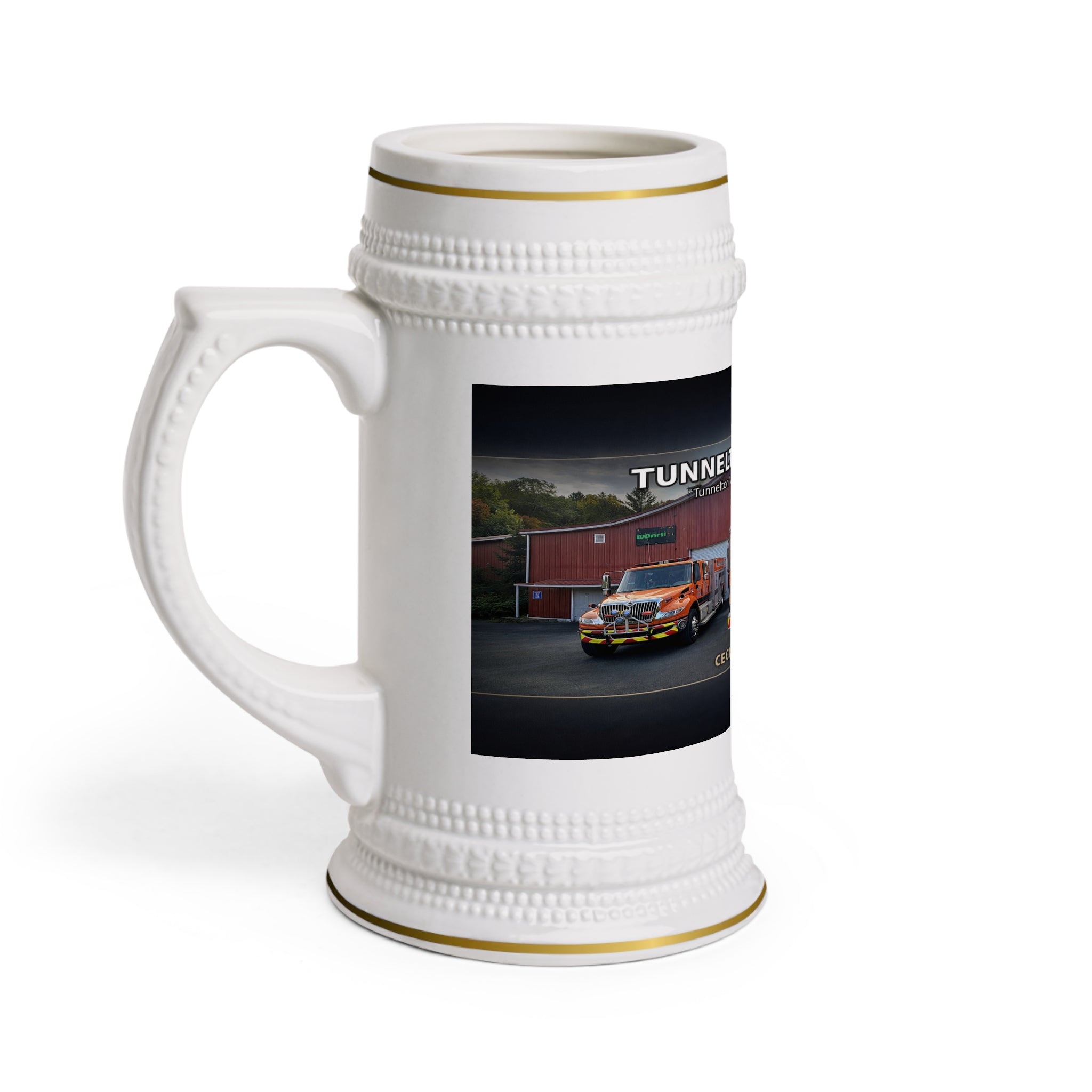 Tunnelton VFD Line Beer Stein: Fire Department Tribute Mug